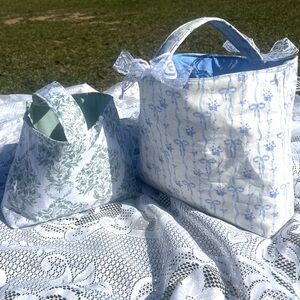 Floral Patterned easter basket